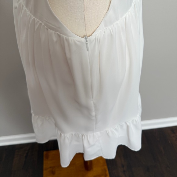 Princess Polly Dress Babydoll Mini Corset Slip Ruffle Eyelet Tie Back White - Picture 8 of 13